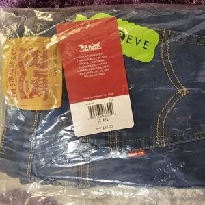 Levi's Dark Blue Jeans with Yellow Stitching